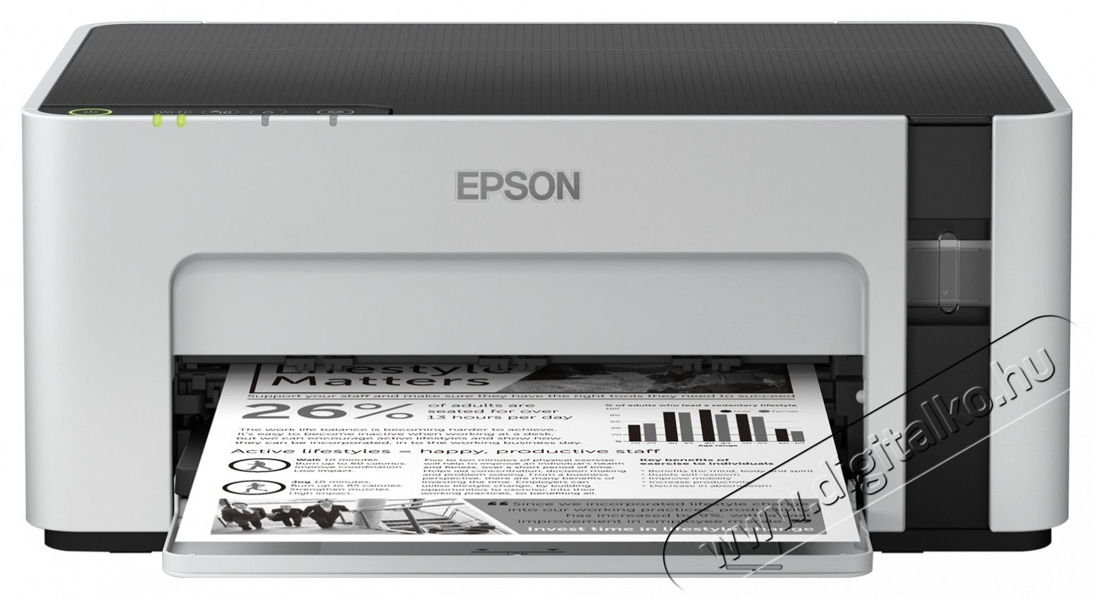 Epson Tintasugaras nyomtat&oacute; - EcoTank M1120 (A4, 1440x720 DPI, 32 lap/perc, USB/WIFI) Iroda &eacute;s sz&aacute;m&iacute;t&aacute;stechnika - Nyomtat&oacute; - Tintasugaras / fot&oacute;nyomtat&oacute; - 486913