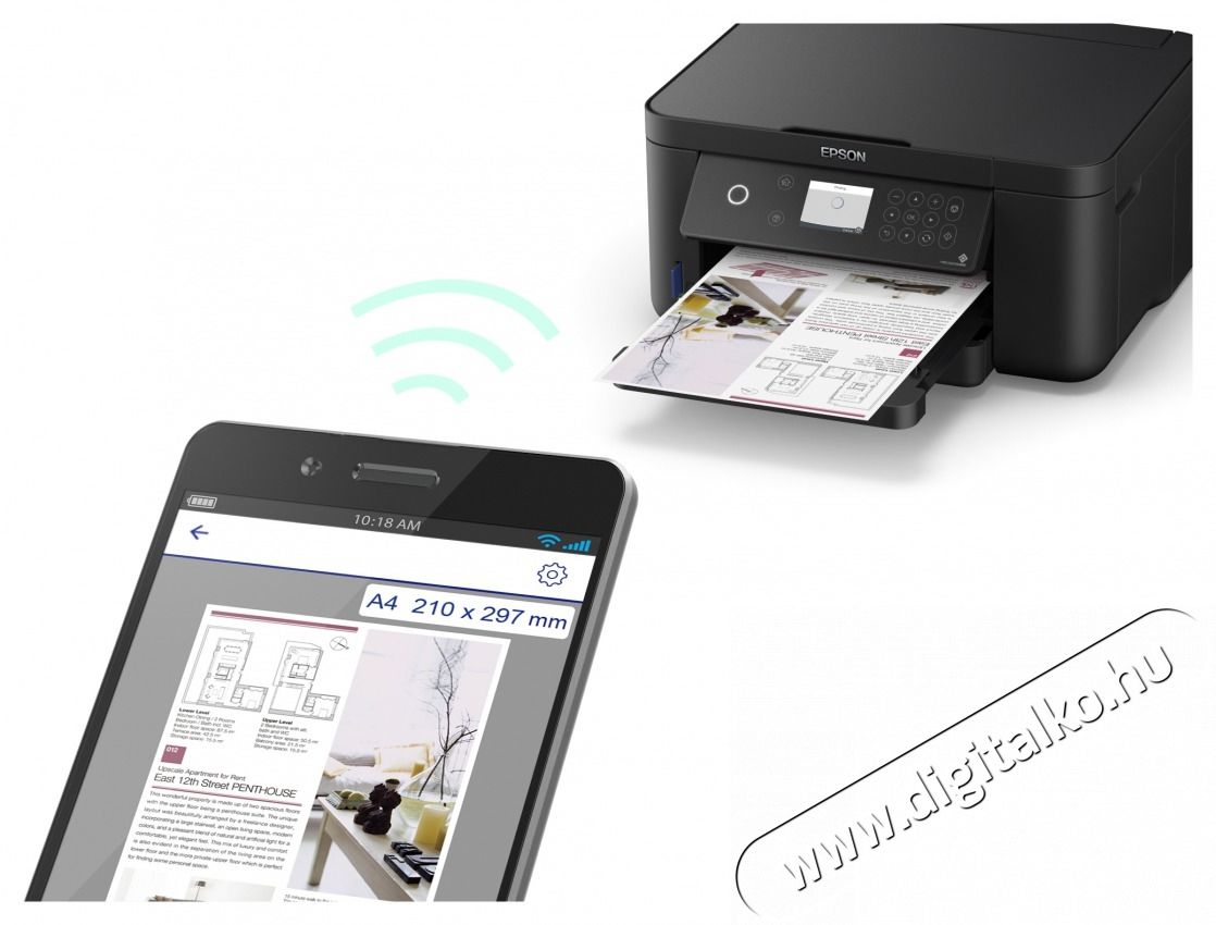 Epson Tintasugaras nyomtat&oacute; - Expression Home XP-5100 (A4, 4800x1200 DPI, 33 lap/perc, USB/Wifi) Iroda &eacute;s sz&aacute;m&iacute;t&aacute;stechnika - Nyomtat&oacute; - Tintasugaras / fot&oacute;nyomtat&oacute; - 487029