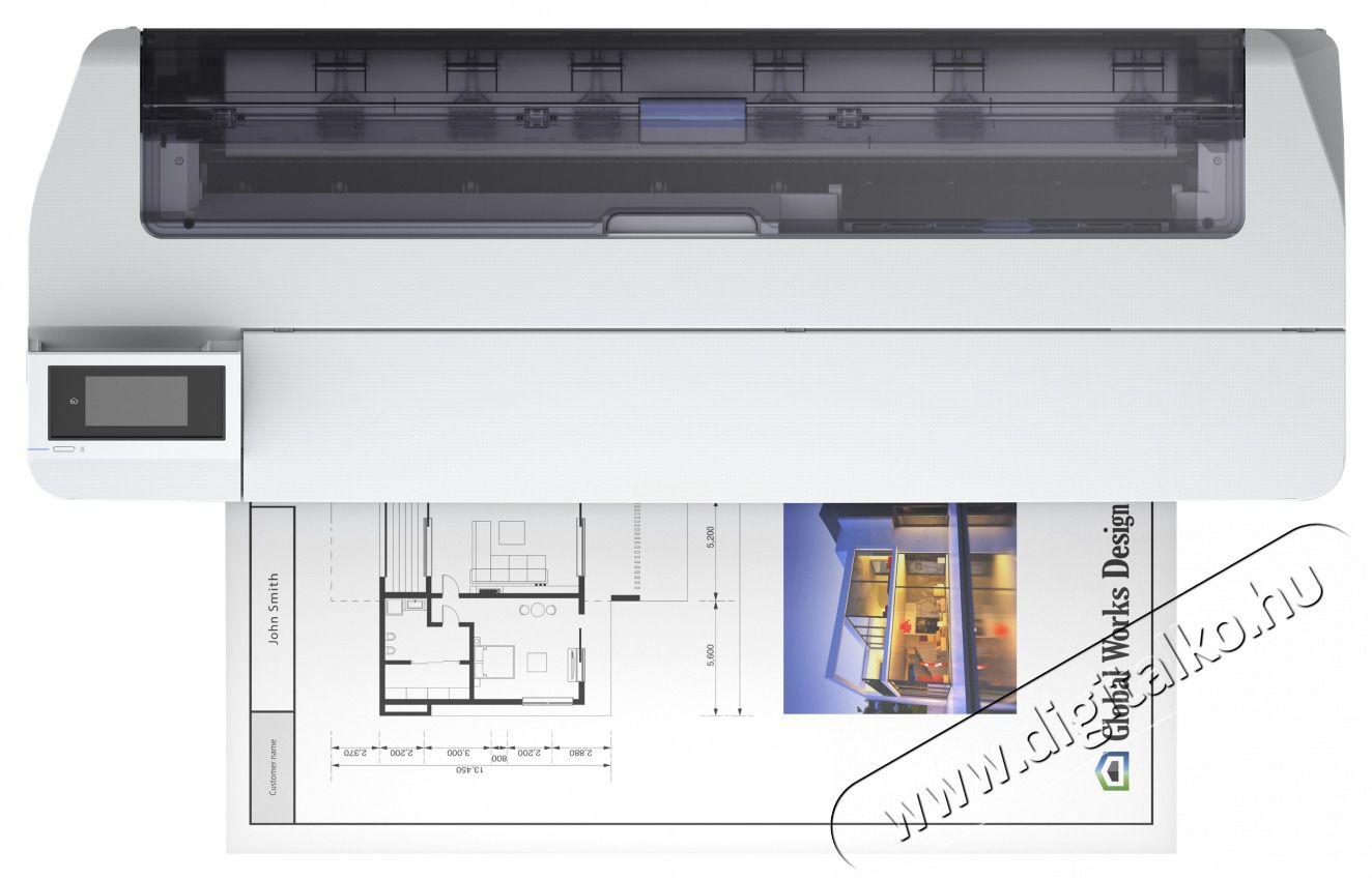Epson Tintasugaras Plotter - SureColor SC-T5100N (A0, sz&iacute;nes, 2400x1200 DPI, USB/LAN/Wifi) Iroda &eacute;s sz&aacute;m&iacute;t&aacute;stechnika - Nyomtat&oacute; - Tintasugaras / fot&oacute;nyomtat&oacute; - 486086