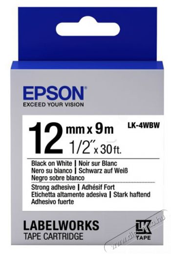 Epson S654016 TAPE-LK4WBW STRONG ADHESIVE Iroda és számítástechnika - Nyomtató - Tintasugaras / fotónyomtató - 401908