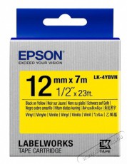 Epson S654042 LK-4YBVN BLK/YELL 12/7 Iroda és számítástechnika - Címkenyomtató - Szalag címkenyomtatóhoz - 401912