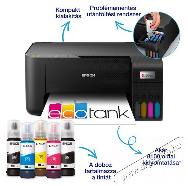 Epson EcoTank L3230 sz&iacute;nes multifunkci&oacute;s tintasugaras nyomtat&oacute; Iroda &eacute;s sz&aacute;m&iacute;t&aacute;stechnika - Nyomtat&oacute; - Tintasugaras / fot&oacute;nyomtat&oacute; - 516262