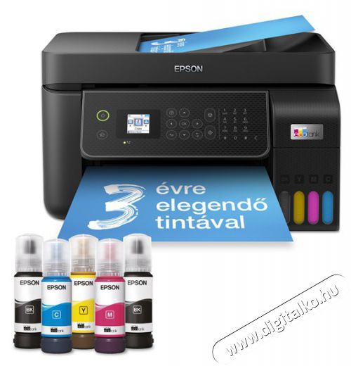 Epson Ecotank L5310 A4 MFP ADF Ethernet/WIFI sz&iacute;nes multifunkci&oacute;s tintasugaras nyomtat&oacute; Iroda &eacute;s sz&aacute;m&iacute;t&aacute;stechnika - Nyomtat&oacute; - Multifunkci&oacute;s (tintasugaras) - 516235