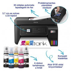 Epson Ecotank L5310 A4 MFP ADF Ethernet/WIFI sz&iacute;nes multifunkci&oacute;s tintasugaras nyomtat&oacute; Iroda &eacute;s sz&aacute;m&iacute;t&aacute;stechnika - Nyomtat&oacute; - Multifunkci&oacute;s (tintasugaras) - 516235
