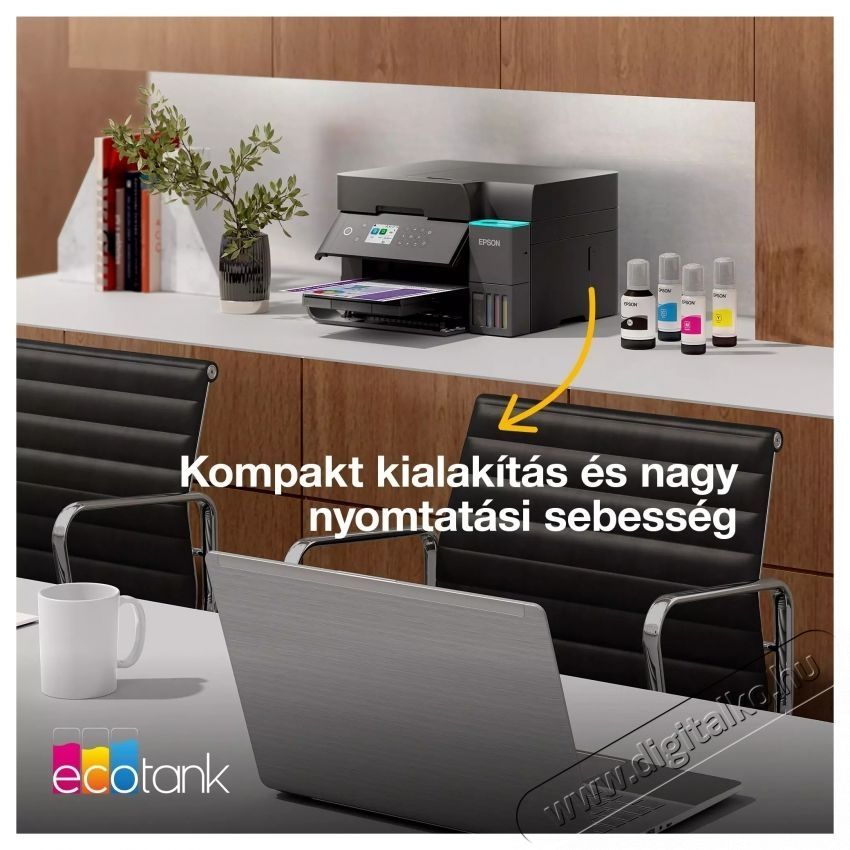 Epson EcoTank L6370 CISS Multifunkci&oacute;s tintasugaras nyomtat&oacute;, sz&iacute;nes, 4, ADF, Duplex, Wi-Fi, 4800x1200dpi, fekete Iroda &eacute;s sz&aacute;m&iacute;t&aacute;stechnika - Nyomtat&oacute; - Multifunkci&oacute;s (tintasugaras) - 532544