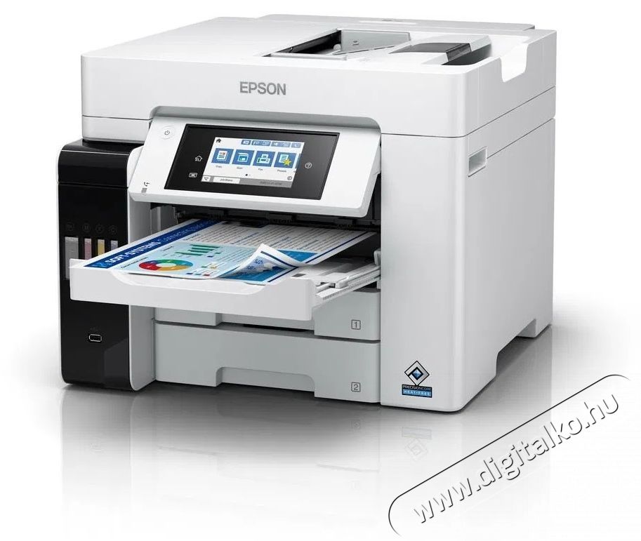 Epson L6580 EcoTank T&ouml;bbfunkci&oacute;s tintasugaras sz&iacute;nes nyomtat&oacute;, A4, ADF, vezet&eacute;k n&eacute;lk&uuml;li Iroda &eacute;s sz&aacute;m&iacute;t&aacute;stechnika - Nyomtat&oacute; - Multifunkci&oacute;s (tintasugaras) - 532541