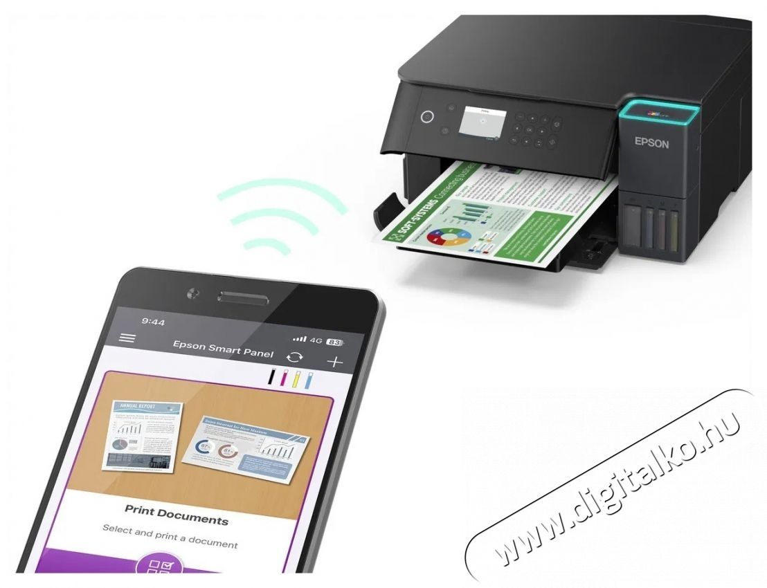 Epson T&ouml;bbfunkci&oacute;s sz&iacute;nes tintasugaras nyomtat&oacute;, Ciss Epson EcoTank L6360, A4, Duplex, Wi-Fi, 4800x1200dpi, fekete Iroda &eacute;s sz&aacute;m&iacute;t&aacute;stechnika - Nyomtat&oacute; - Multifunkci&oacute;s (tintasugaras) - 532543