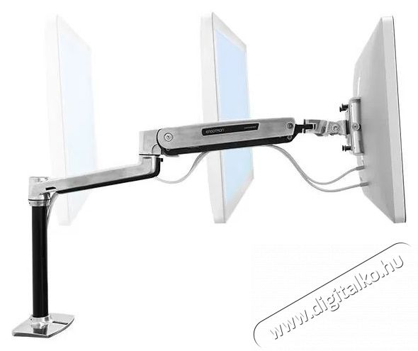 ERGOTRON LX HD Sit-Stand Desk Mount LCD Arm TV tart&oacute; konzol Tv kieg&eacute;sz&iacute;tők - Fali tart&oacute; / konzol - Asztali tart&oacute; - 531752