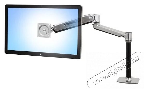 ERGOTRON LX HD Sit-Stand Desk Mount LCD Arm TV tart&oacute; konzol Tv kieg&eacute;sz&iacute;tők - Fali tart&oacute; / konzol - Asztali tart&oacute; - 531752