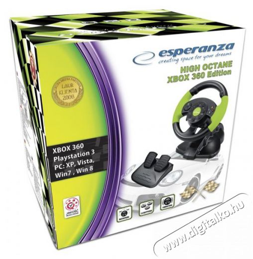 Esperanza EG104 High Octane Xbox Edition kormány Iroda és számítástechnika - Játék konzol - Kontroller - 379588