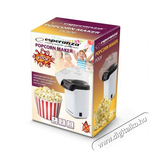 Esperanza EKP005W Popcorn készítő Konyhai termékek - Konyhai kisgép (sütés / főzés / hűtés / ételkészítés) - Konyhai különlegesség - 382159