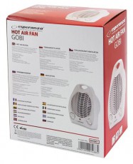 Esperanza EHH001 Gobi 1000/2000 W fehér hősugárzó Háztartás / Otthon / Kültér - Fűtés - Hősugárzó / fűtőtest - 502388