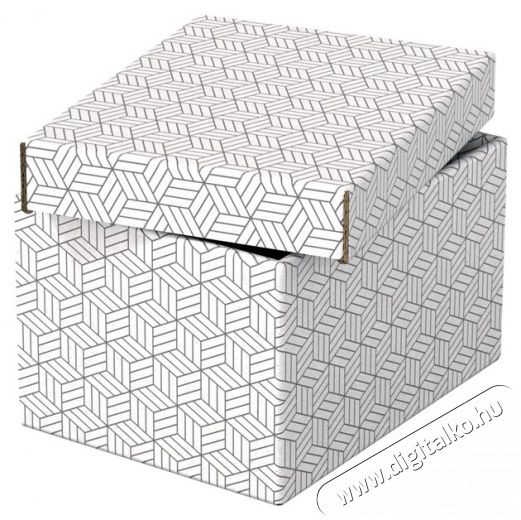 Esselte Home S méret 3db/csomag tárolódoboz - fehér Háztartás / Otthon / Kültér - Lakásfelszerelés - Tároló - 395690