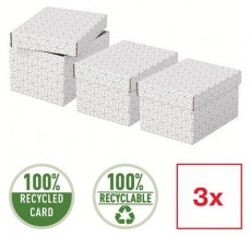 Esselte Home S méret 3db/csomag tárolódoboz - fehér Háztartás / Otthon / Kültér - Lakásfelszerelés - Tároló - 395690