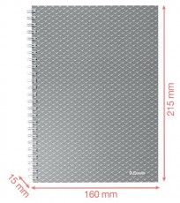 Esselte ColourBreeze A5 kock&aacute;s k&eacute;k spir&aacute;lf&uuml;zet Iroda &eacute;s sz&aacute;m&iacute;t&aacute;stechnika - Egy&eacute;b sz&aacute;m&iacute;t&aacute;stechnikai term&eacute;k - 406968