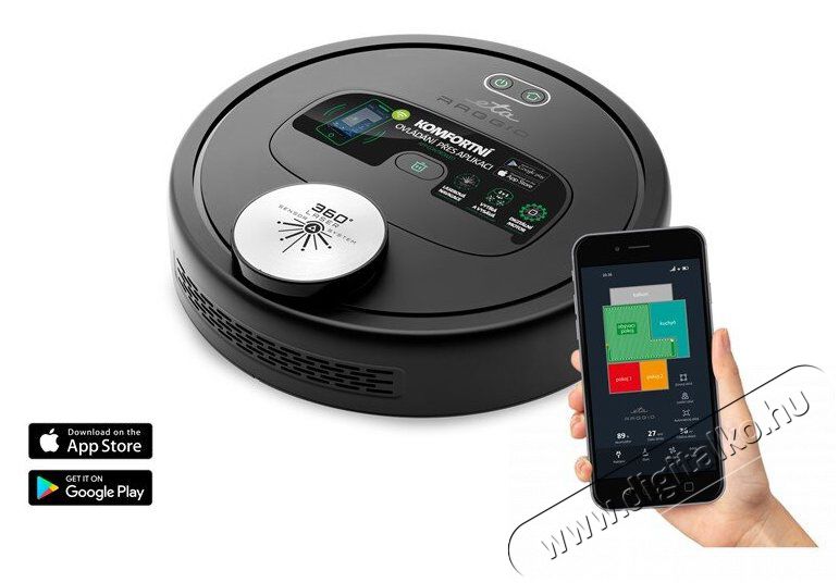 ETA 522590000 2 az 1-ben robotporszívó Háztartás / Otthon / Kültér - Porszívó / takarítógép - Robotporszívó - 362242