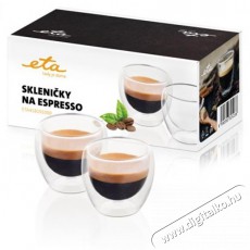 ETA 418193000 esszpresszó pohár 2db 80ml Konyhai termékek - Kávéfőző / kávéörlő / kiegészítő - Kávés pohár / csésze - 378382