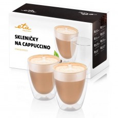 ETA 418193010 cappuccinos pohár 2db 240ml Konyhai termékek - Kávéfőző / kávéörlő / kiegészítő - Kávés pohár / csésze - 378383