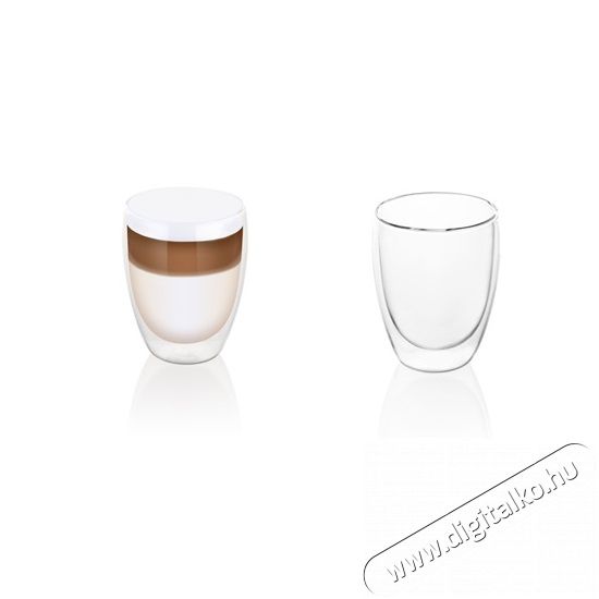 ETA 418193020 latte macchiato pohár 2db 350ml Konyhai termékek - Kávéfőző / kávéörlő / kiegészítő - Kávés pohár / csésze - 378384