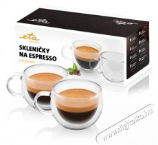 ETA 518091000 esszpresszó pohár 2db 80ml Konyhai termékek - Kávéfőző / kávéörlő / kiegészítő - Kávés pohár / csésze - 378389