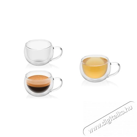 ETA 518091010 lungo pohár 2db 160ml Konyhai termékek - Kávéfőző / kávéörlő / kiegészítő - Kávés pohár / csésze - 378390