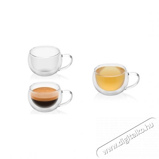 ETA 518091010 lungo pohár 2db 160ml Konyhai termékek - Kávéfőző / kávéörlő / kiegészítő - Kávés pohár / csésze - 378390