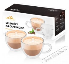 ETA 518092010 Cappuccinos pohár 2db 230ml Konyhai termékek - Kávéfőző / kávéörlő / kiegészítő - Kávés pohár / csésze - 382215