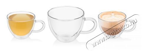 ETA 518092010 Cappuccinos pohár 2db 230ml Konyhai termékek - Kávéfőző / kávéörlő / kiegészítő - Kávés pohár / csésze - 382215