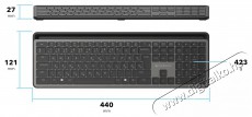 Eternico Wireless Keyboard KSB3350 HU Iroda és számítástechnika - Billentyűzet / billentyűzet szett - Vezeték nélküli - 503344