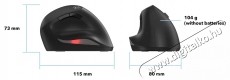 Eternico Wireless 2.4 GHz Vertical Mouse MV200 - fekete Iroda &eacute;s sz&aacute;m&iacute;t&aacute;stechnika - Eg&eacute;r - Vezet&eacute;k n&eacute;lk&uuml;li eg&eacute;r - 535178