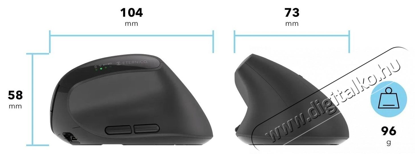 Eternico Wireless Vertical Mouse MVSB320 Iroda &eacute;s sz&aacute;m&iacute;t&aacute;stechnika - Eg&eacute;r - Vezet&eacute;k n&eacute;lk&uuml;li eg&eacute;r - 535181