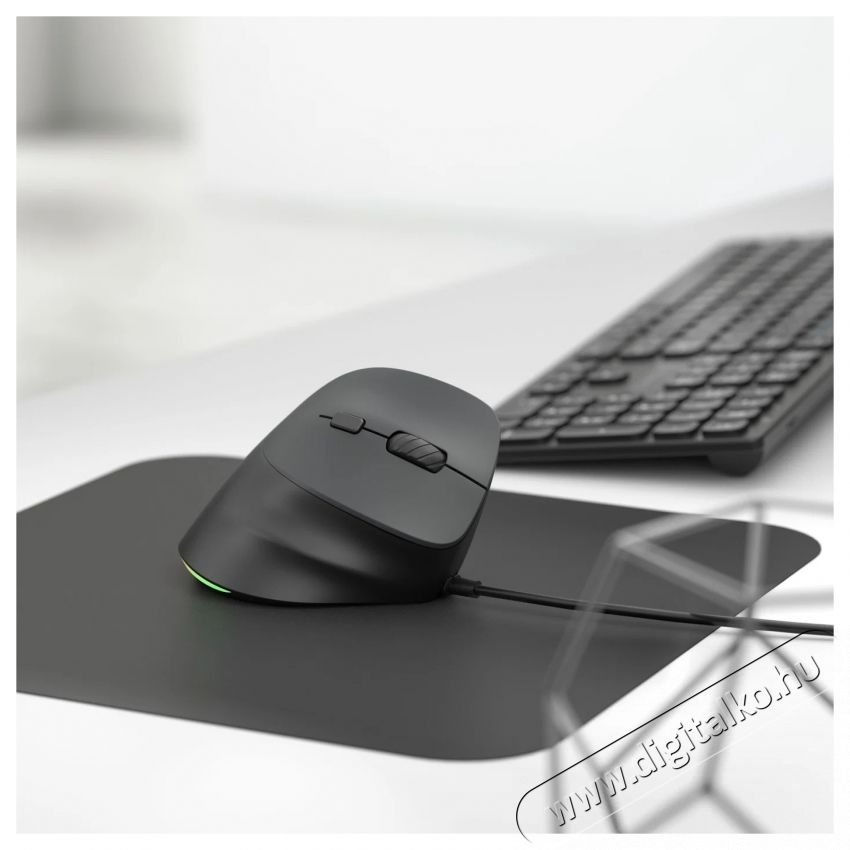 Eternico Wired Vertical Mouse MDV490, fekete Iroda &eacute;s sz&aacute;m&iacute;t&aacute;stechnika - Eg&eacute;r - Vezet&eacute;kes eg&eacute;r - 535179