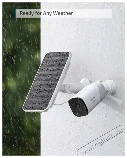 Eufy SOLAR PANEL CHARGER kamera kiegészítő Tv kiegészítők - Fali tartó / konzol - Kamera tartó - 402865