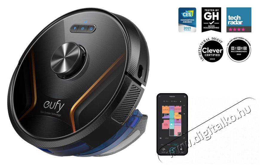 Eufy RoboVac X8 Hybrid H&aacute;ztart&aacute;s / Otthon / K&uuml;lt&eacute;r - Porsz&iacute;v&oacute; / takar&iacute;t&oacute;g&eacute;p - Robotporsz&iacute;v&oacute; - 475690