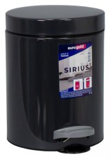 EUROGOLD SIRIUS 5l 19x24cm antracit szürke pedálos szemetes Háztartás / Otthon / Kültér - Lakásfelszerelés - Szemetes - 514017