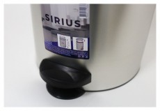 EUROGOLD SIRIUS 5l 19x24cm ezüst pedálos szemetes Háztartás / Otthon / Kültér - Lakásfelszerelés - Szemetes - 514018