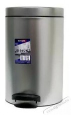 EUROGOLD SIRIUS 14l 40x25cm ezüst pedálos szemetes Háztartás / Otthon / Kültér - Lakásfelszerelés - Szemetes - 514021