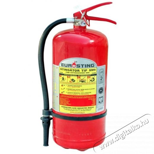 Eurosting t&uacute;lnyom&aacute;sos tűzolt&oacute; k&eacute;sz&uuml;l&eacute;k, mechanikus habbal, SM6 t&iacute;pus, 6 l H&aacute;ztart&aacute;s / Otthon / K&uuml;lt&eacute;r - Szersz&aacute;m - Egy&eacute;b szersz&aacute;m - 535192