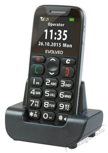 Evolveo Easyphone EP500 mobiltelefon - fekete Mobil / Kommunikáció / Smart - Klasszikus / Mobiltelefon időseknek - 301020
