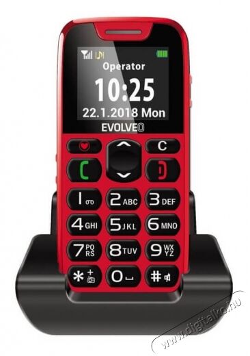 Evolveo Easyphone EP-500 mobiltelefon - piros Egyéb - Nem forgalmazzuk ! - 327893