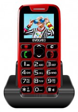 Evolveo EasyPhone EP501 1,8" piros mobiltelefon Mobil / Kommunikáció / Smart - Klasszikus / Mobiltelefon időseknek - 516194