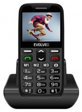 Evolveo EasyPhone XR EP601 2,3" fekete mobiltelefon Mobil / Kommunikáció / Smart - Klasszikus / Mobiltelefon időseknek - 516195
