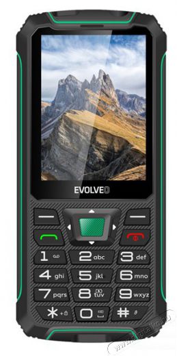 Evolveo Strongphone W4 2,8" DualSIM fekete/zöld mobiltelefon Mobil / Kommunikáció / Smart - Klasszikus / Mobiltelefon időseknek - 516193
