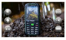 Evolveo Strongphone W4 2,8 DualSIM fekete/zöld mobiltelefon Mobil / Kommunikáció / Smart - Klasszikus / Mobiltelefon időseknek - 516193
