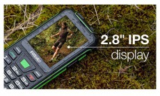 Evolveo Strongphone W4 2,8 DualSIM fekete/zöld mobiltelefon Mobil / Kommunikáció / Smart - Klasszikus / Mobiltelefon időseknek - 516193