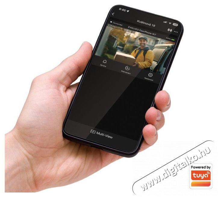 Evolveo DoorPhone W7, ez&uuml;st monitor H&aacute;ztart&aacute;s / Otthon / K&uuml;lt&eacute;r - Lak&aacute;sfelszerel&eacute;s - Csengő - 519403