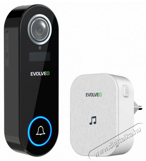 Evolveo Ringo DB2 - vezet&eacute;k n&eacute;lk&uuml;li intelligens video csengő + aljzat csengő H&aacute;ztart&aacute;s / Otthon / K&uuml;lt&eacute;r - Lak&aacute;sfelszerel&eacute;s - Csengő - 519406