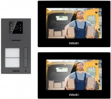 Evolveo DoorPhone AP2-2, fekete Háztartás / Otthon / Kültér - Biztonságtechnika - Kiegészítő - 519401