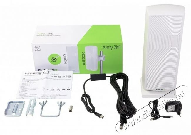Evolveo Xany 2in1, akt&iacute;v k&uuml;lt&eacute;ri/szobaantenna FM/DAB /DVB-T2, LTE/4G/5G szűrővel TV antenna Tv kieg&eacute;sz&iacute;tők - Antenna - K&uuml;lt&eacute;ri antenna - 531757