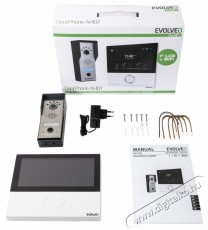 Evolveo DoorPhone AHD7, feh&eacute;r monitor H&aacute;ztart&aacute;s / Otthon / K&uuml;lt&eacute;r - Biztons&aacute;gtechnika - Kieg&eacute;sz&iacute;tő - 519396